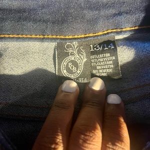 Blue Jeans straight leg, size 13/14